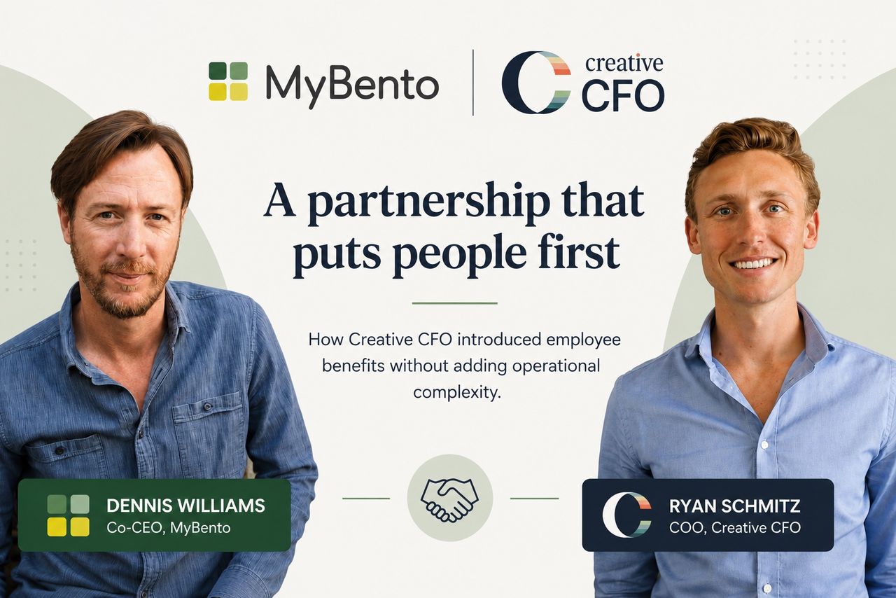 Dennis Williams, Co-CEO of MyBento, and Ryan Schmitz, COO of Creative CFO