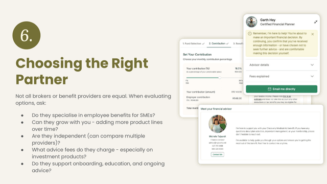 Partner-selection checklist spread